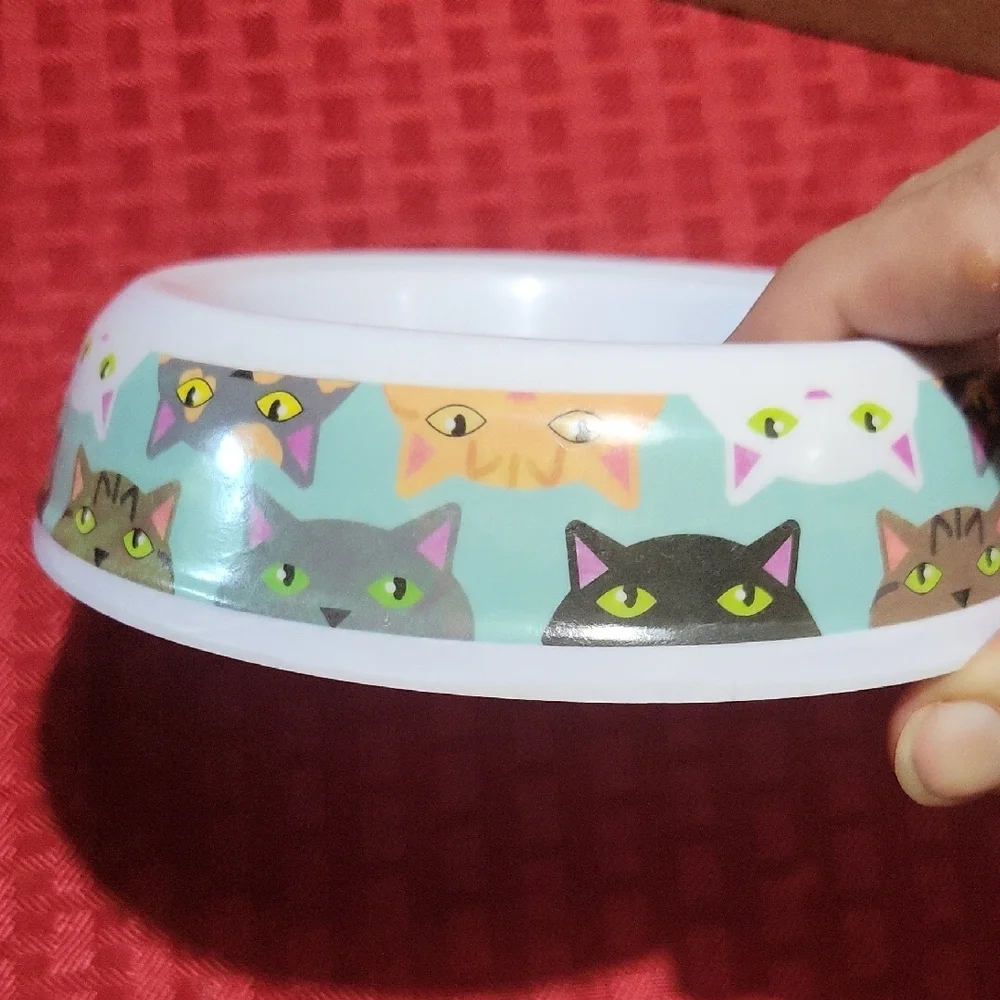 Cat-Themed Ceramic Pet Bowls